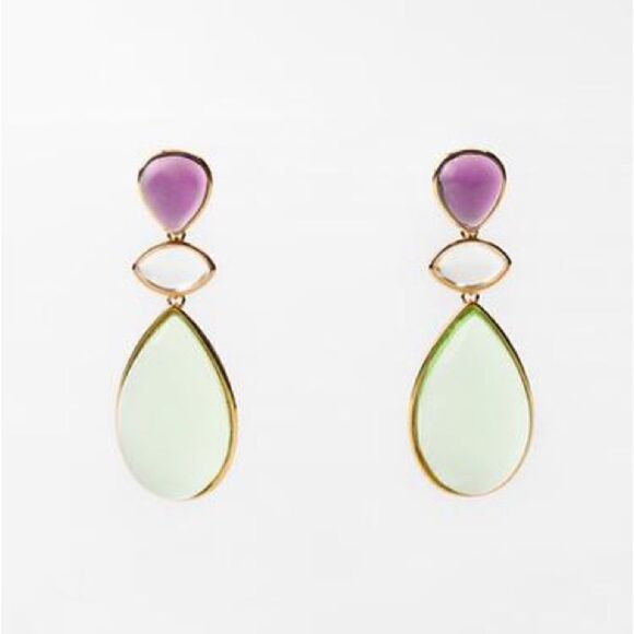 Crystal drop earrings S760 - Picture 2 of 6